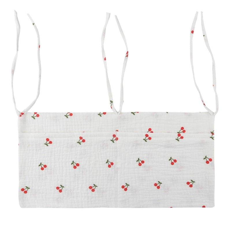 Baby Bed Hanging Storage Bags Cotton Newborn Crib Organizer Toy Diaper Pocket