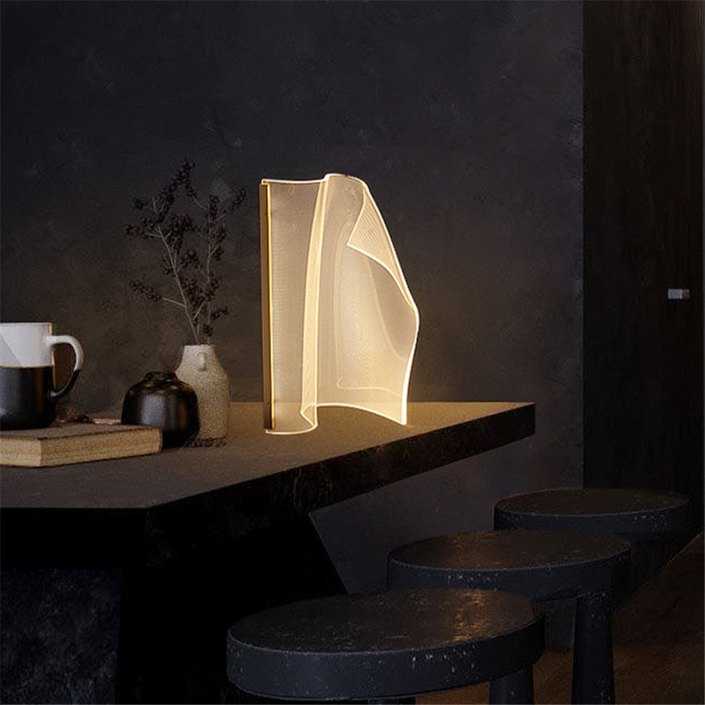 Led Acrylic Light Guide Table Lamp