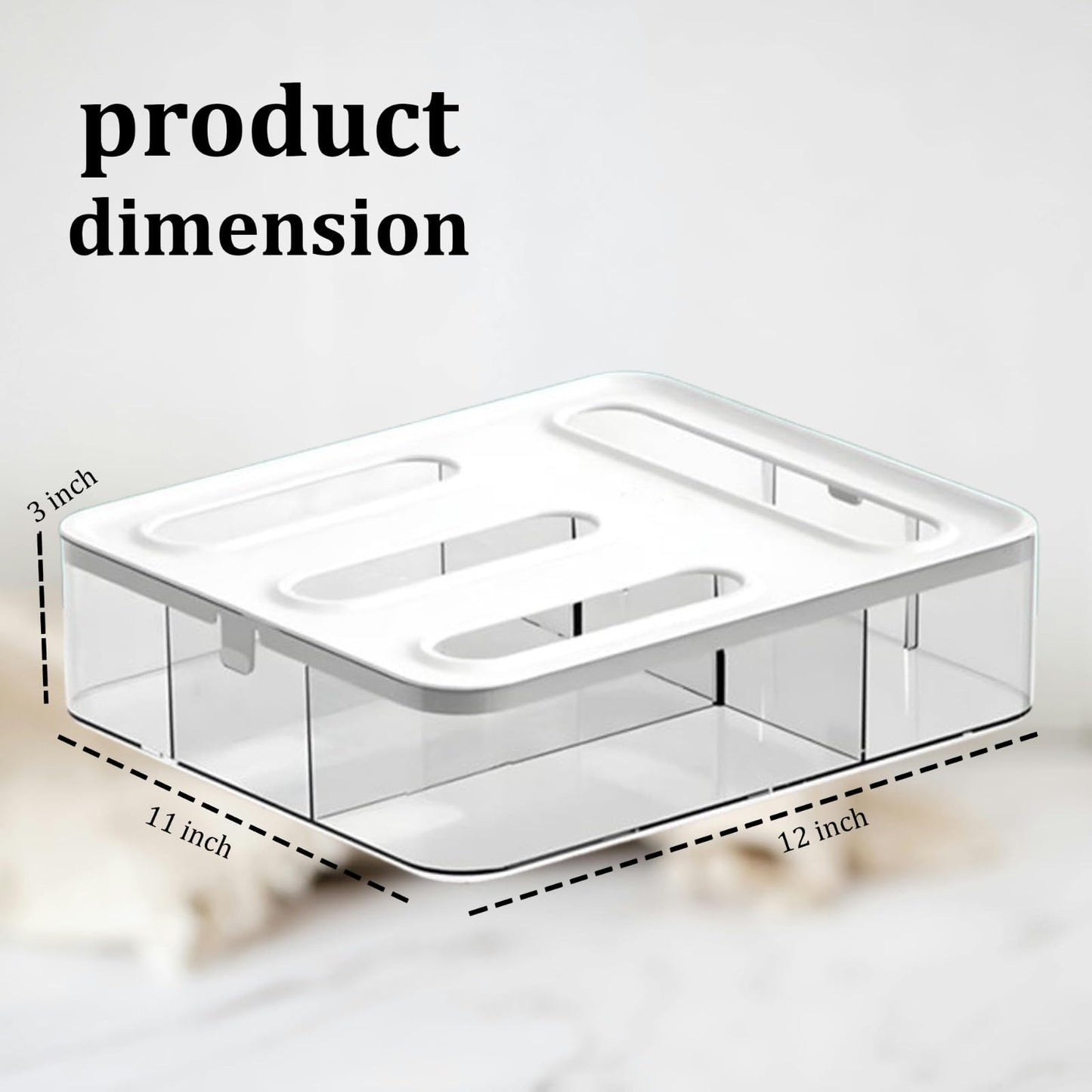 Storage Bag Organizer for Kitchen Ziplock Organizer for Kitchen Drawer – 4 Slot Plastic Storage Baggie Dispenser with Labels, Wall Mount or Drawer Use – Fits Gallon, Quart, Sandwich, Snack Bags