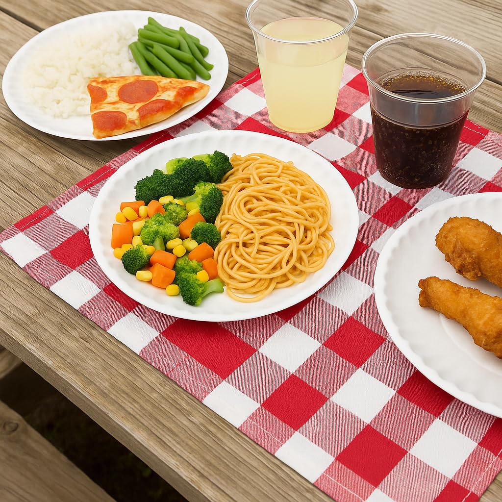 6 Inch Round Paper Plates, White, 50 Count | Uncoated Disposable Plates for Everyday Meals, Snacks, Parties, and Events