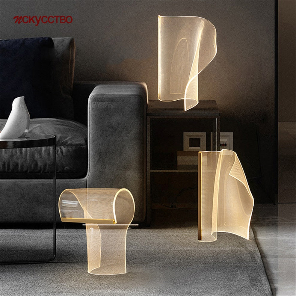 Led Acrylic Light Guide Table Lamp