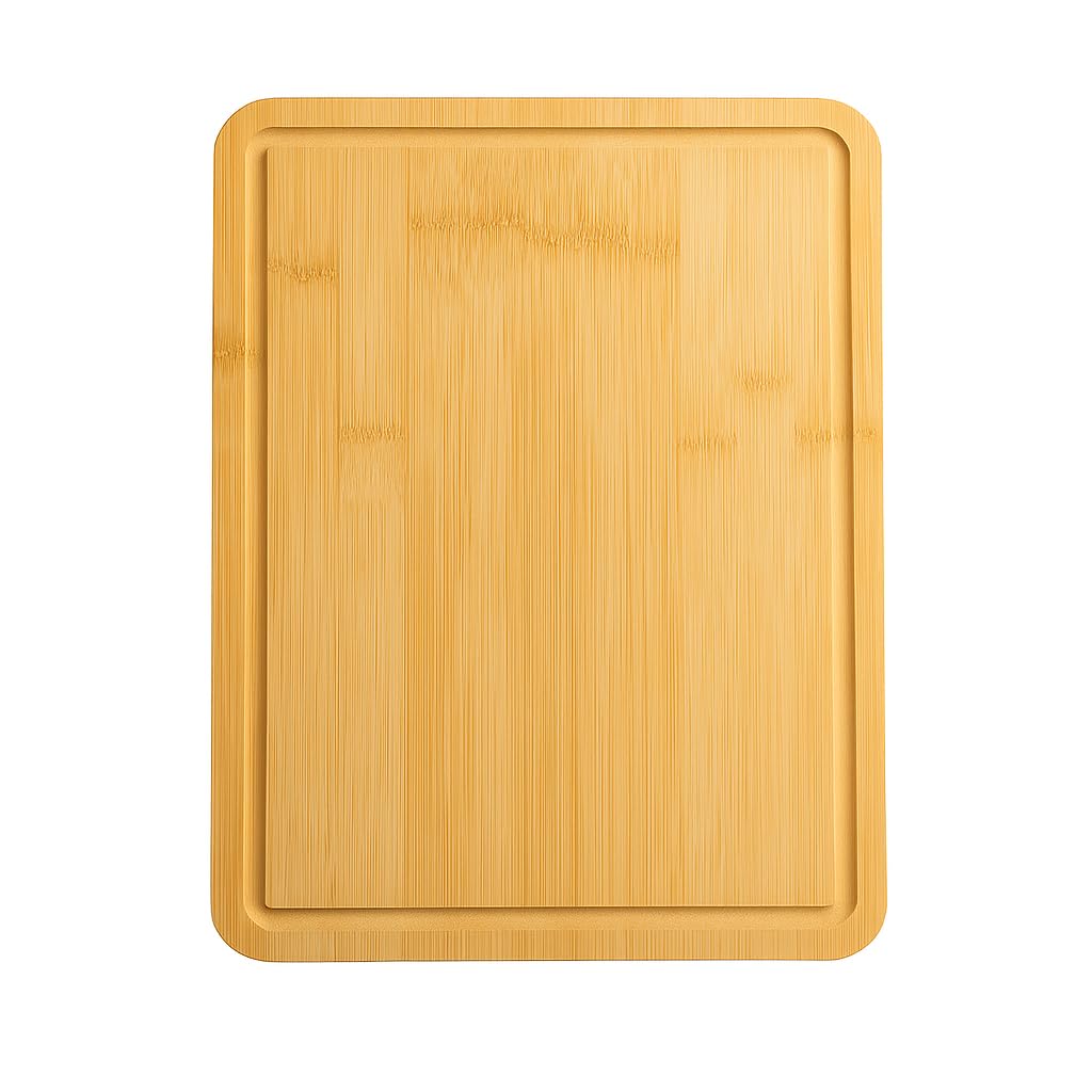 Large Bamboo Cutting Board with Juice Groove, Non-Slip 8.5 x 11 inch, Durable Wooden Chopping Board for Kitchen, Meat, Vegetables, Fruit, Cheese
