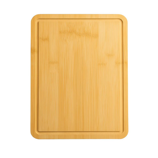 Large Bamboo Cutting Board with Juice Groove, Non-Slip 8.5 x 11 inch, Durable Wooden Chopping Board for Kitchen, Meat, Vegetables, Fruit, Cheese