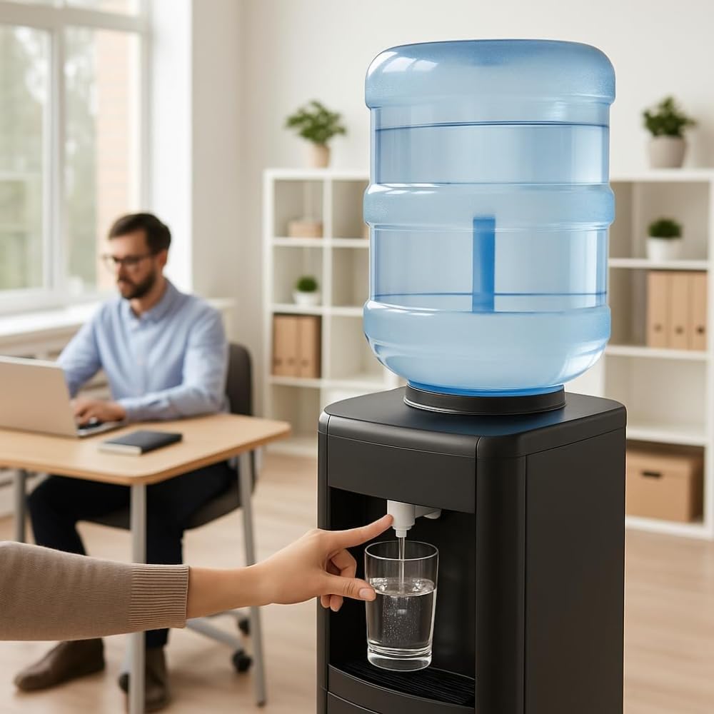 5 Gallon Water Bottle – BPA Free Durable Plastic Jug with Easy Grip Handle, Reusable Container for Top and Bottom Load Water Dispensers, Storage & Home Use