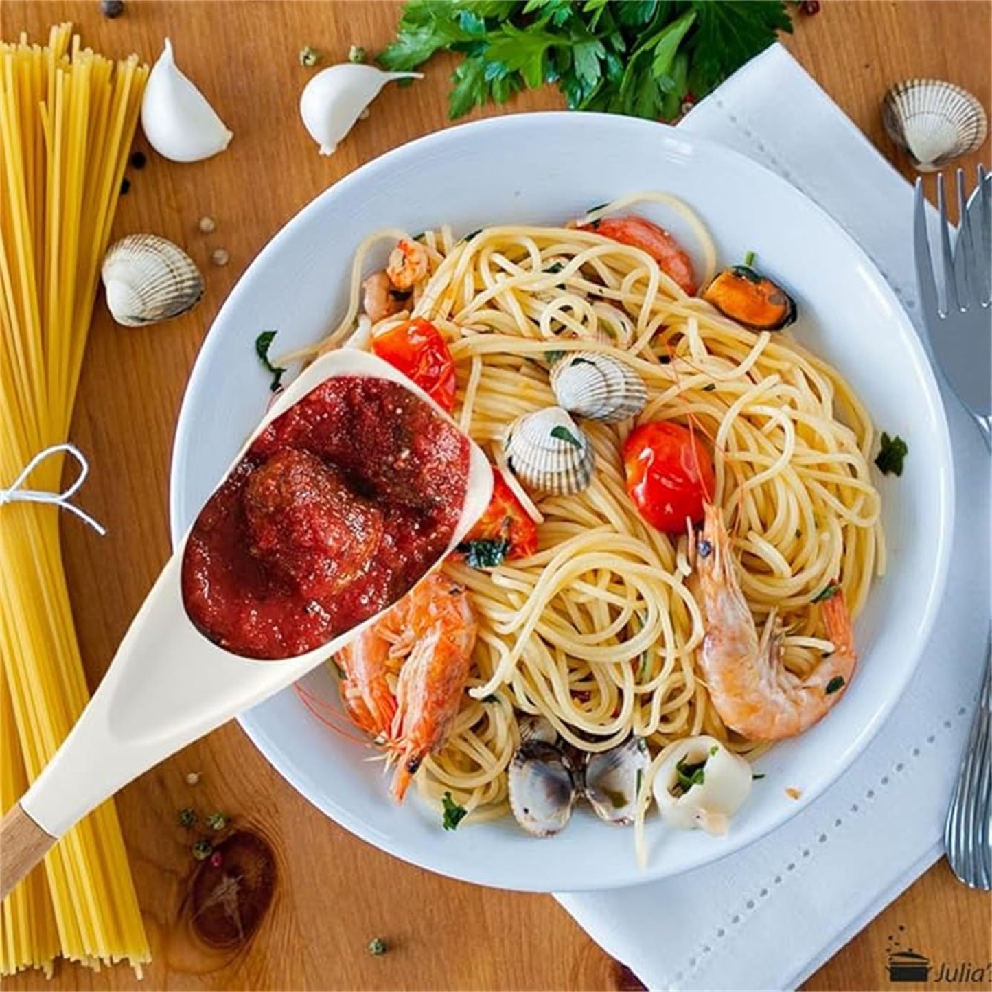 Cedar and Ash Spoon, Cedar and Ash Spoonula, Multifunction Spatula Cooking Spoon, 3 in 1 Spatula Spoons Silicone for Stirring, Scooping & Serving (2*Black)