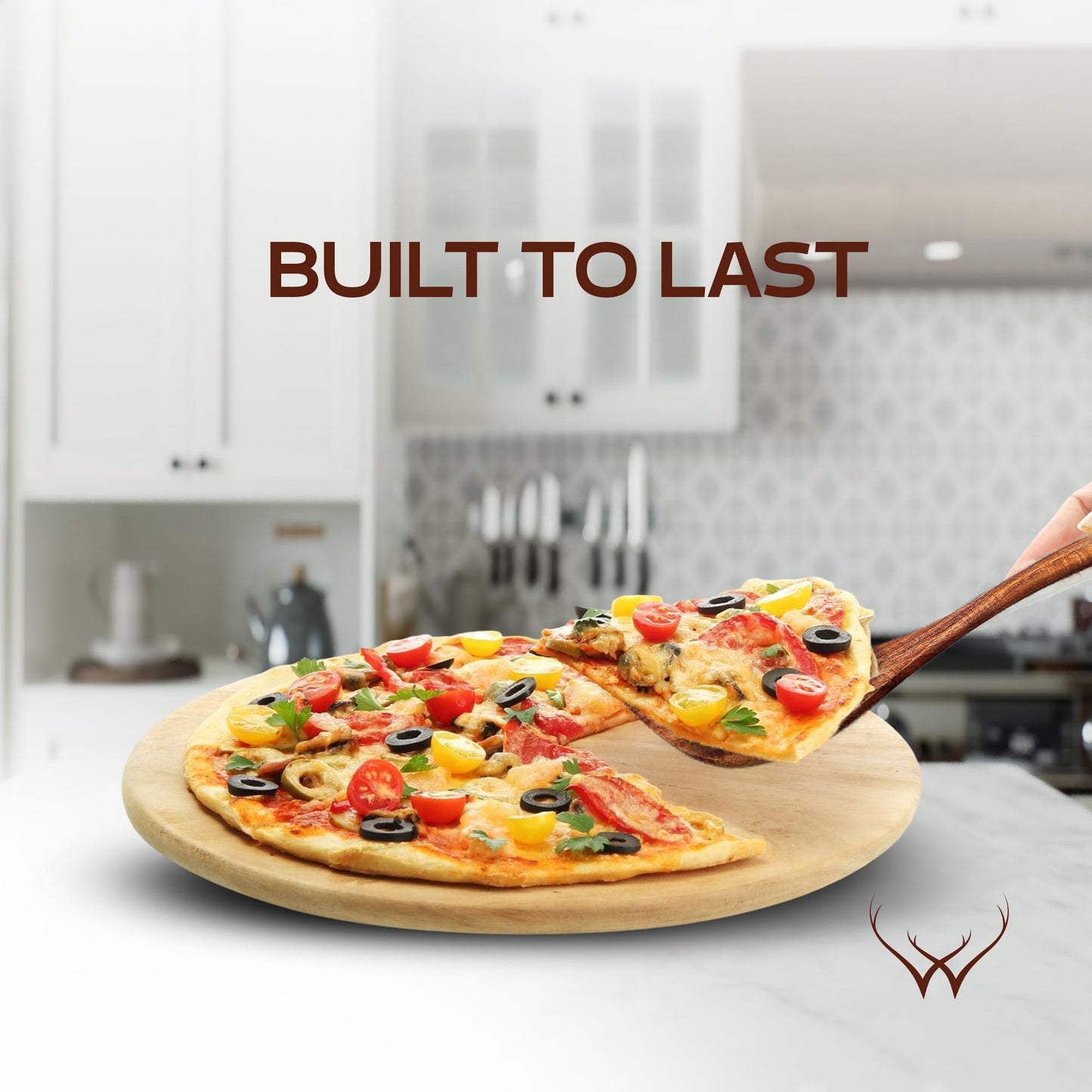 Wooden Spatula, Pancake Spatula, Teak wood spatulas Long Handle Flat Frying Turner Egg spatula for flipping, wooden spoons for cooking, Kitchen Utensil set, Non-Stick Cooking Utensils for kitchen use