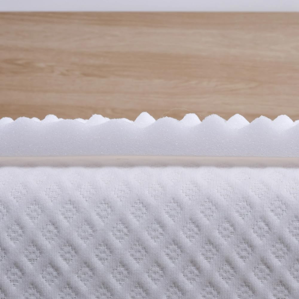 1.25 Inch 7-Zone Mattress Topper for Twin and Twin XL Beds – Soft Supportive Layer with Breathable Pattern Design for Enhanced Rest and Added Comfort