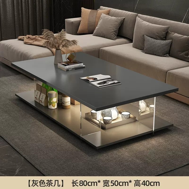 Modern Style Acrylic Design Coffee Table Minimalist Small Coffee Table