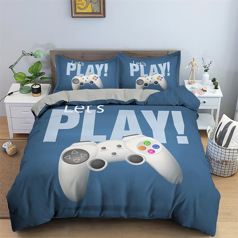 3D Print Duvet Cover Set Boys Video Games Comforter Cover