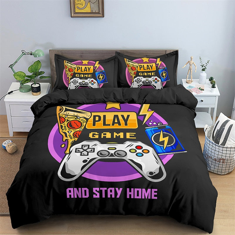 3D Print Duvet Cover Set Boys Video Games Comforter Cover