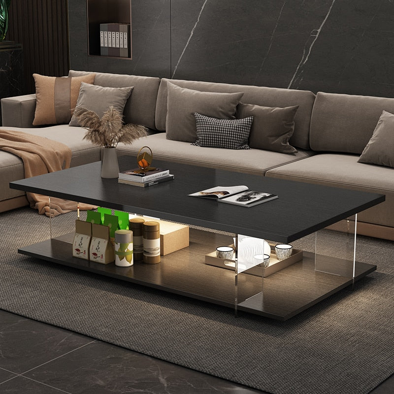 Modern Style Acrylic Design Coffee Table Minimalist Small Coffee Table